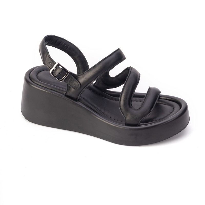 629-3182-827-black Босоножки жен.кожа-кожа черный